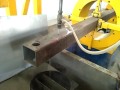 IWM waterjet pipe cutting machine 02 - cut steel square tube