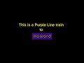 CTA Purple Line to Howard announcement