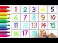 1 to 20 Number Writing Practice For Kids and Toddlers | Best Learn Numbers Count and Write Numbers
