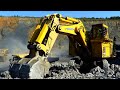 Komatsu PC3000-6 Loading Blasted Rock