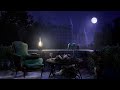 🌧🥀 Rainy Night in Abandoned Castle Garden ASMR Ambience | Gentle Rain Sounds + Melancholic Music