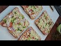 bread pizza 🍕 on tawa | instant bread pizza recipe in 3 mint #food #pizza #recipe