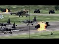 The invaders are furious! Another airbase in Crimea destroyed by Ukrainian Javelin - ARMA 3