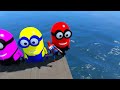 GTA 5 Epic Ragdolls RED SPIDERMANVS RED MINION VS GREEN MINION(Euphoria Physics & Funny Fails) #12