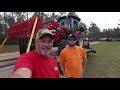 Pulling A HUGE BATWING with a 55hp tractor!