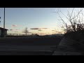 Sunset near the end of a street, with Purple Mountains. Alamosa, Colorado