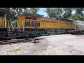 CSX NB with a Yn2, and 2 UP’s in Fitzgerald, GA