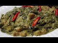 Dried Taro Leaves in Coconut Milk | Laing