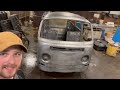 Chemical dipping a 1969 Volkswagen Westfalia Bus
