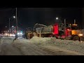 Snow removal operation on carling Avenue first of the season