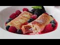 Cheese Blintzes - How to Make Cheese Blintzes with Fresh Berries - Brunch Special!