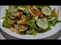 Vegetable Salad with Homemade Vinaigrette Recipe | Easy recipe for Salad Dressing