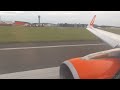 EasyJet Airbus A320-200 landing at London Luton Airport, LTN