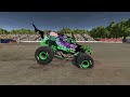 Monster Jam INSANE Crashes, Freestyle and High Speed Jumps | BeamNG Drive | Teardown