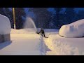 Ariens Snow Blower move a lot of snow from the Big Snow Storm.