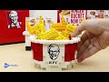 Lego MUKBANG : Red food! Watermelon, Ice Cream, Spicy Chicken | Stop Motion & ASMR