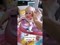 Her reaction eating mango! 😅 #baby #cute #babygirl #cutebaby #babyshorts #funny #reaction #babyfood