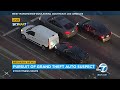CHASE: Wild high-speed chase of stolen Jaguar through LA freeways