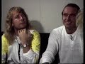 Status Quo  -  interview Rick & Francis at a British airport 1986