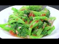 How to stir-fry broccoli without changing its color, the chef will teach you the skills, it is emera