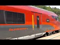 #railjet# Rail Jet von Wien nach Klagenfurt fährt ab in Leoben, Bahnsteig 3, Austria