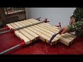 Unbelievable Transformation: Restoring Defects on Severely Damaged Wooden Table Tops! | Woodworking