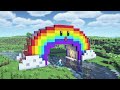 ⛏️ Minecraft Tutorial :: 🌈 Build a Cute Rainbow House - [마인크래프트 귀여운 무지개 다리 집짓기 건축 강좌]