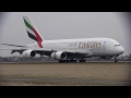 Emirates Airbus A380 Landing @ Schiphol Airport 16-03-2013