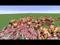 1000 Dogs Vs 1000 Hoglins | Minecraft