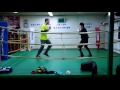 ボクシングテクニック―フットワークの反復練習（＃3）