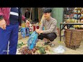 Harvest wild vegetables, ginger, go to market to sell, daily life