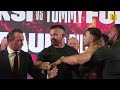 KSI v Tommy Fury: The best moments from the press conference