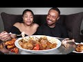 MY NIGERIAN HUSBAND TRIES JAMAICAN BROWN STEW CHICKEN FOR THE FIRST TIME!!!!