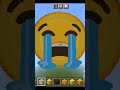 😭 || LOUDLY CRYING FACE EMOJI SMILEY X MINECRAFT WALL || 😭#minecraft #subscribe #short #gaming