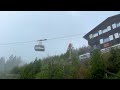 Relaxing walk on a rainy day in Mürren Switzerland 🇨🇭 Swiss village 4K