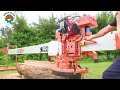 How Man Building Tiny Wood House Only Using Hand Tools | Building Method Wood House