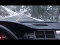 Frozen Fernan lake drive