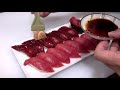 How to make tuna sushi and soy-marinated tuna sushi ( zuke maguro). Nikiri soy sauce recipe.